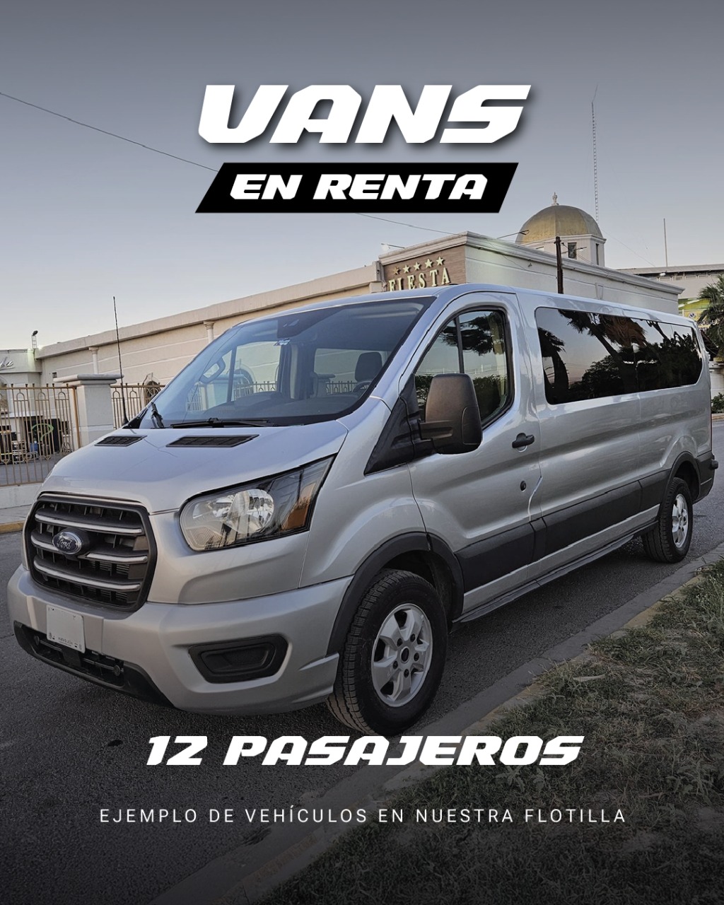 Ford Transit de 12 pasajeros de la flotilla iVans